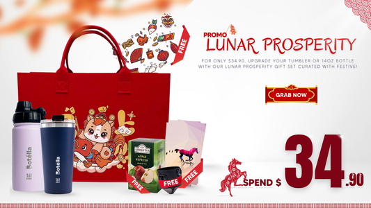 Lunar Prosperity Gift Set for Only $34.90 (Tumbler and 14oz Vacuum Flask)