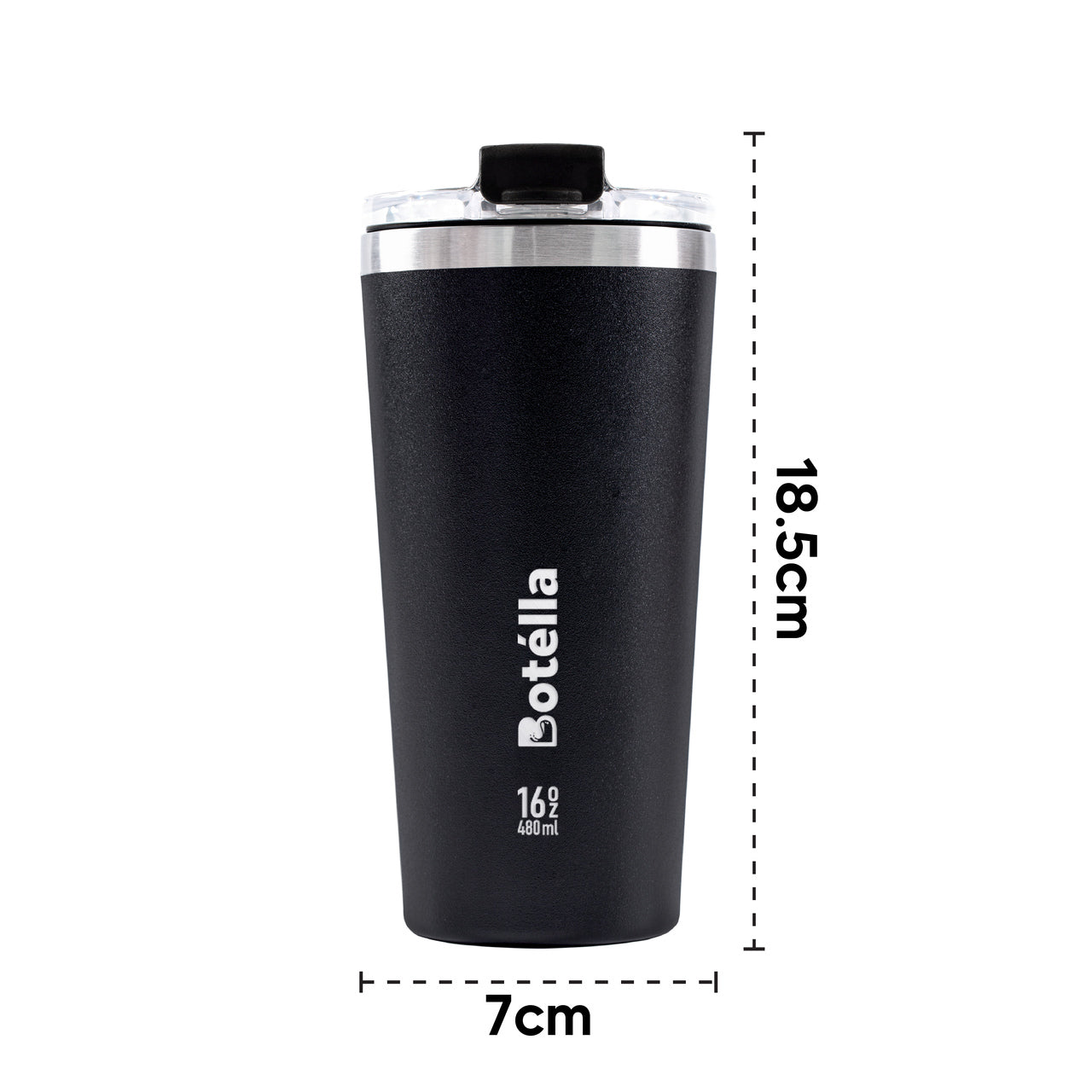 Measurement of 16oz Tumbler